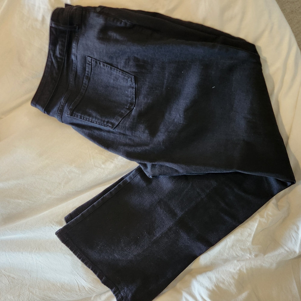 A.n.a. Jc Pennys Stretch Flare Black Denim Jeans 18w Worn 1x